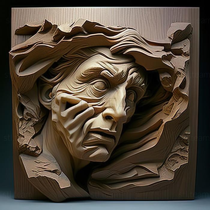 3D модель Кларк Вурхіз, американський художник (STL)